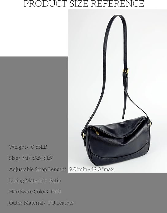 Medium PU Leather Crossbody – Anti-Theft Travel Bag - Image 4